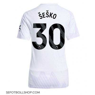 Billiga Manchester United Benjamin Sesko #30 Borta fotbollskläder Dam 2025-26 Kortärmad Billiga Manchester United Benjamin Sesko #30 Borta fotbollskläder Dam 2025-26 Kortärmad